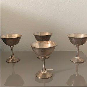 Vintage Silver Plated Goblets
